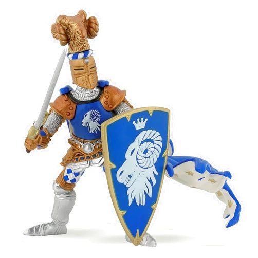 Papo Blue Weapon Master Ram Toy, Multicolor (39913)