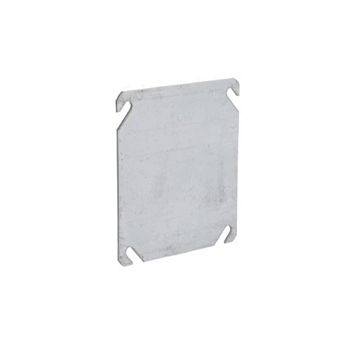 RACO 752 4 in. Square Box Cover, Flat, Blank, 50-Pack