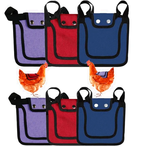 BASICGOLDYAO Outdoor Chicken Aprons Clothes 6 Pcs Chicken Saddle For Hens Hen Saddles with Elastic Adjustable Strap