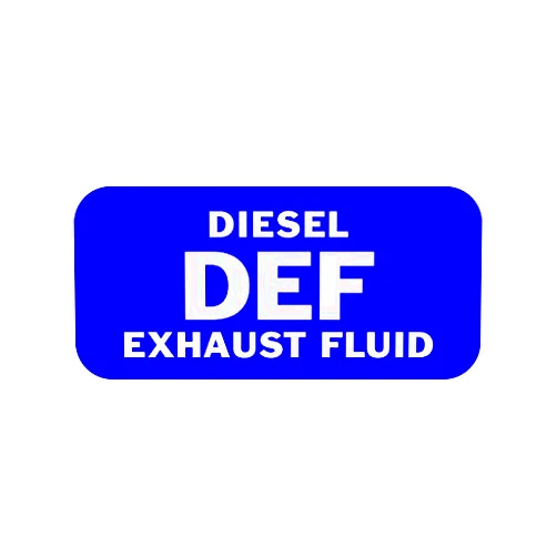 Fagraphix DEF Diesel Exhaust Fluid Sticker Decal Self Adhesive 6.00