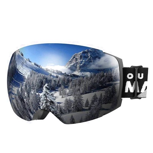OutdoorMaster Ski Goggles PRO - Frameless, Interchangeable Lens 100% UV400 Protection Snow Goggles for Men & Women