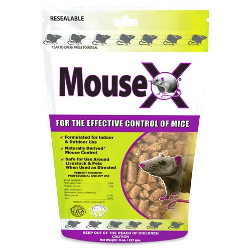 ECOCLEAR PRODUCTS PEOPLE, PETS & WILDLIFE EcoClear Products 620200-6D MouseX All-Natural Poison Free Humane for Rats and Mice, 8 oz. Bag