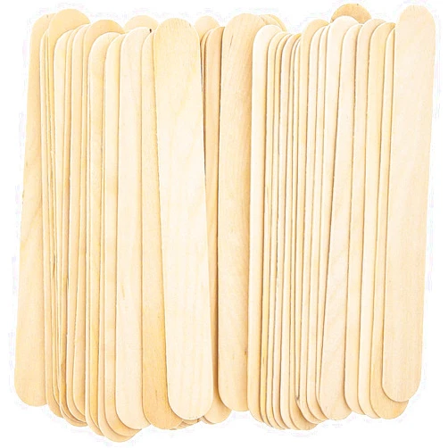 OMWAH 100 Large Wax Waxing Wood Body Hair Removal Sticks Applicator Spatula 6