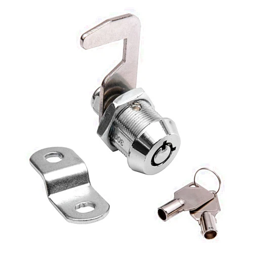 WOOCH Toolbox Lock Tubular Cam Replacement Lock Hook Cam Keyed Alike (5/8 Inch, Chrome Finish, 1 Pack)