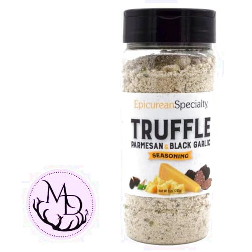 Generic Epicurean Specialty Truffle Seasoning with Parmesan & Black Garlic + Sticker Dri Store., 9 Ounce (Pack of 1)