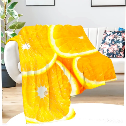 Pindola Orange Throw Blanket Warm Lightweight Soft Cozy Warm Home Decoration 50