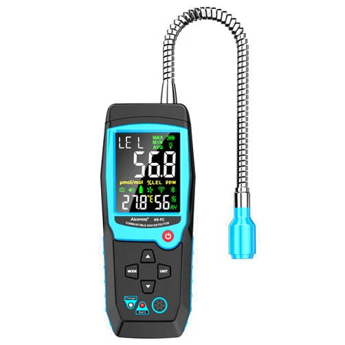 Aicevoos Natural Gas Detector with Gas Concentration Display Locating The Source of Propane, Natural Gas, and Combustible Gas Leak for Home and RV (Rechargeable)