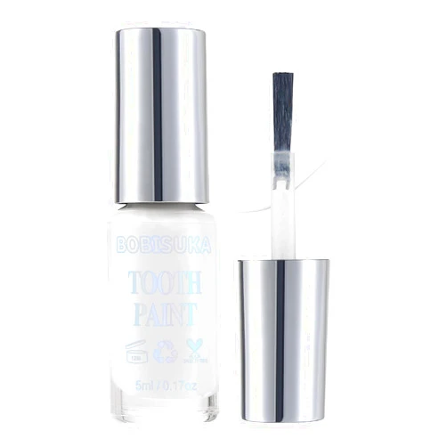 BOBISUKA White Tooth Paint, Instant Bright White Costumed Teeth Paint - No Streak, Safe, Long Last Tooth Makeup FX Paint, Perfect for Cosplay, Halloween Makeup, Theater, and Special Effects (5 ml)