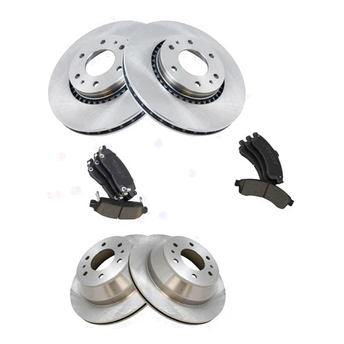 Hymavine Disc Brake Rotor And Pad Set Kit Front Rear Left Driver Right Passenger Side Ceramic Smooth Truck BKA11678, Focus on More Fitting
