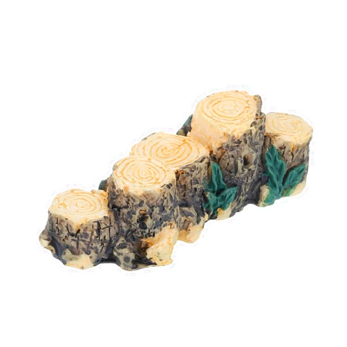 MECCANIXITY Miniature Tree Stumps Stools Root Stump Micro Bonsai Dollhouse for Fish Tank Landscape Decoration Garden Decoration Grey 1Pcs