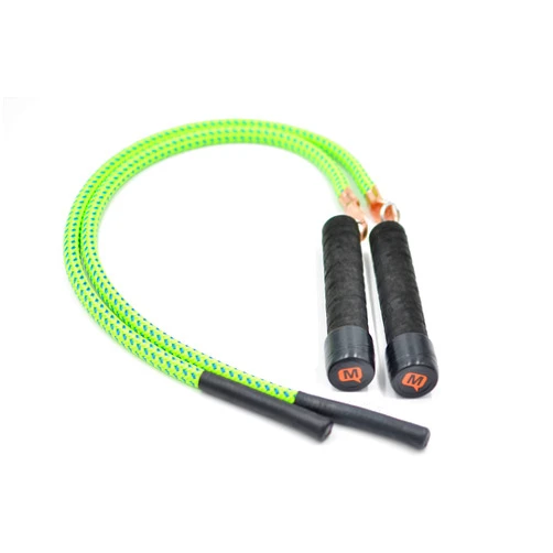Mute Sports Adaptive Split Ropes® Adaptive Jump Ropes Calf Version for wheelchair users.