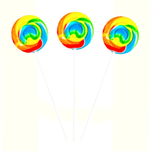 Imagine Splash Rainbow Swirl Pops – 12 Fruit-Flavored Vegan Lollipops Individually Wrapped – Mixed Fruit Suckers for Party Favors, Classroom Treats & Candy Buffets