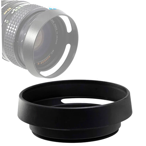 Fotasy Metal Curved Lens Hood - 37mm Vented Hood for Fuji, Leica, Olympus, Panasonic, Sony Lenses