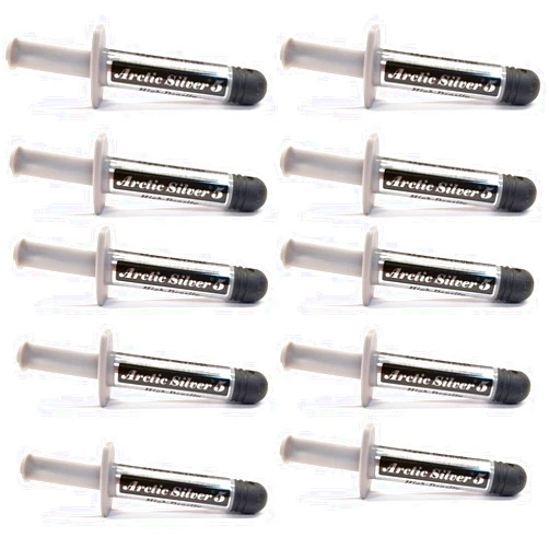 AAAwave Arctic Silver AS5-3.5G X10 Arctic Silver 5 Thermal Compound 3.5 Gram Tube - Lot of 10