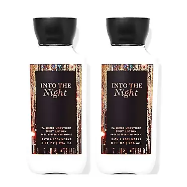 Bath & Body Works Bath and Body Works Into The Night 2 Pack Super Smooth Body Lotion 8 Oz (Into The Night)