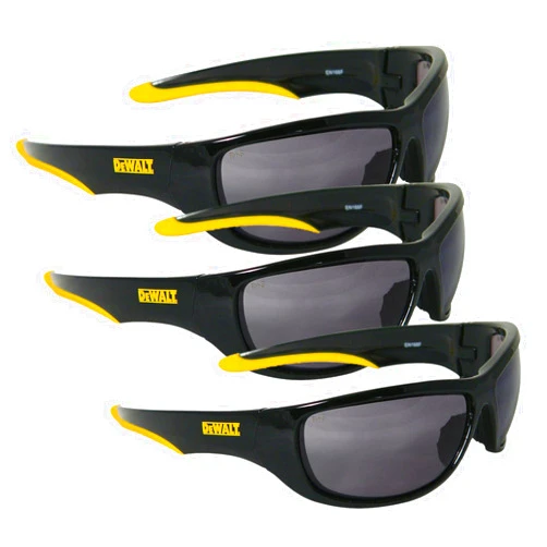 DEWALT DPG94-2C Dominator Safety Glasses, Smoke Lens (Pack of 3)
