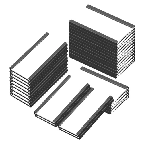 MVISUAL Magentic Label Holders 3x6 Inch, Magnetic Labels for Shelving，Magnetic Data Card Holders File Cabinet Labels,Pack of 30