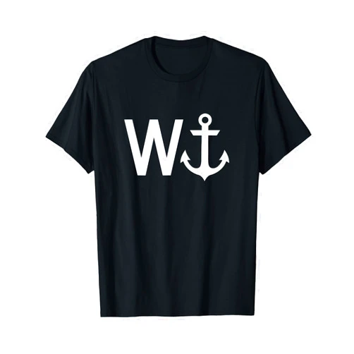 Wanker W Anchor Funny Nautical Insult Cruise Ship Wanker W Anchor Funny Nautical Insult Wordplay Cruise Sail T-Shirt