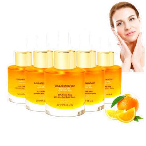 ETUIH Pedia Advanced Collagen Boost Anti Aging Serum, Collagen Boost Anti Aging Serum, Hyaluronic Acid Serum for Face Pure Anti Aging Skin Moisturizer (5pcs)