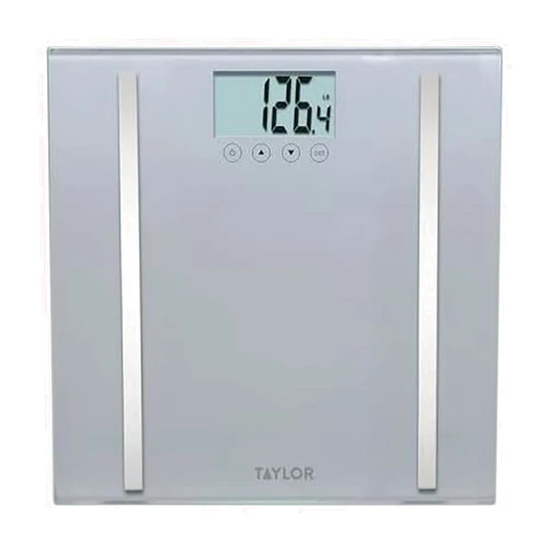 Taylor Digital Body Composition Scale, Bathroom Scale for Body Weight, Measures Body Fat, Body Water, and Muscle Mass Percentages, 8 User Recognition, 400 lb Capacity, Charcoal