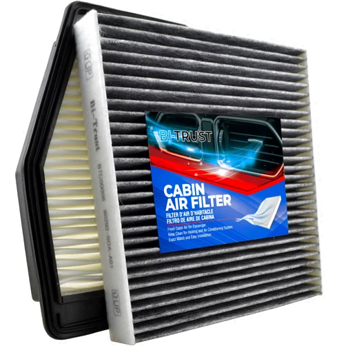 Bi-Trust Engine Cabin Air Filter Kit, Replace Fram CA11113,CF10134,Compatible with Acura Ilx 2013-2015 L4 2.0L Honda Civic 2012-2015 L4 1.8L