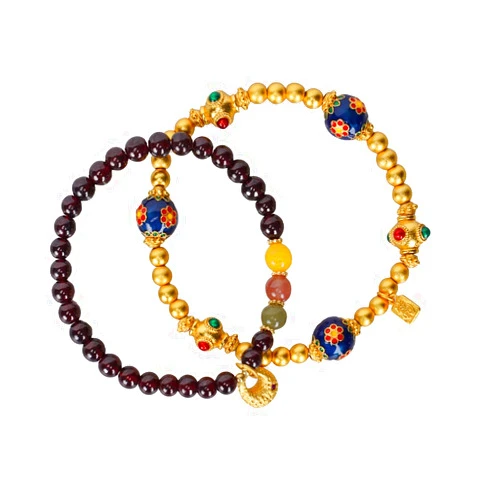 YOLUYOL Bracelets for Women Gold and Garnet Bracelets for Women Two Styles of FengShui Wealth And Luck Bracelet