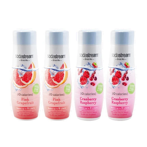 SodaStream SodaStream Zeros Variety Pack Drink Mixes, 14.8 fl. oz., Pack of 4, 14.8 oz