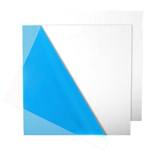 LANIAKEA 2PCS 3003 Aluminum Sheet, 8 x 8 x 1/8 Inch Aluminum Plate Covered with Double Protective Film, Rectangle Metal Aluminum Sheet Plate for Crafting, DIY, Crafting, Industry