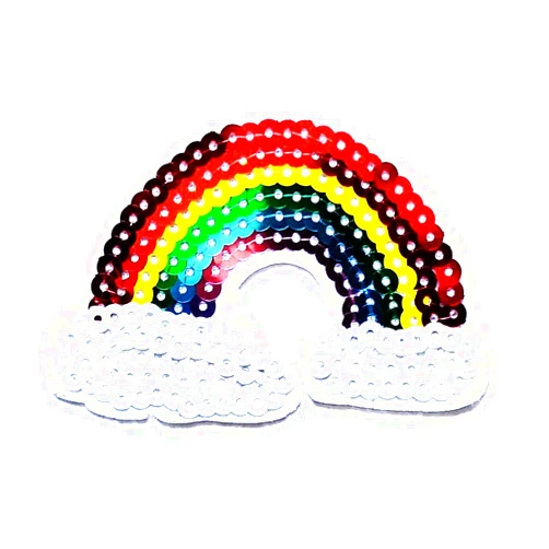 NiPitShop Cartoon Patch Nipitshop Patches Cute Beautiful Clouds of Rainbow Sequin Cartoon Kids for Clothes Backpacks T-Shirt Jeans Skirt Vests Scarf Hat Bag