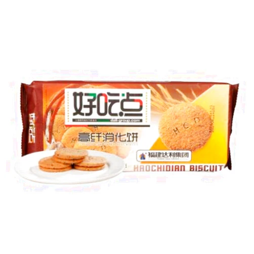 Hcd Fujian Specialty: Hao Chi Dian High Fiber Digest Biscuit 168g/5.9oz/0.4lb (Pack of 2)