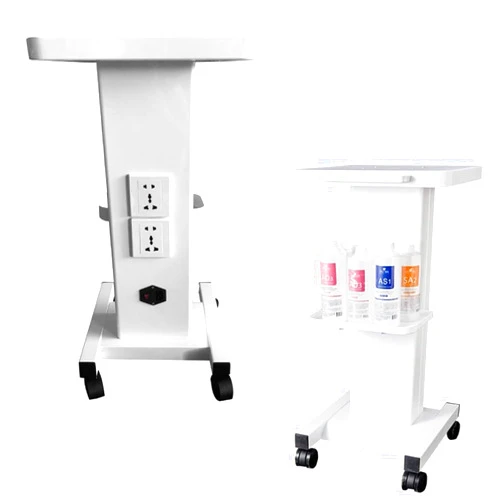 DNYSYSJ New Upgrade Beauty Trolley Cart w/110V Socket & Handle - 3 Tier Beauty Rolling Cart - Esthetician Cart for Spa Beauty Salon, Load 135Lbs