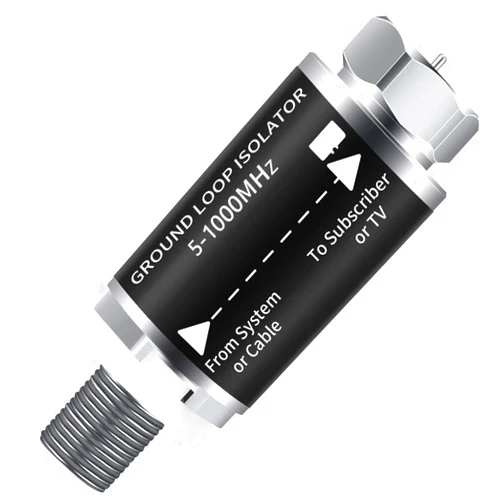 N / A Ground Loop Isolator - Cable TV Audio Isolation Transformer,Hum Buzz TV/Noise Eliminator