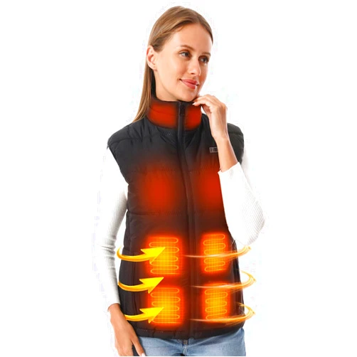 WERMSOCK Heated Vest Lightweight for Women with Battery Pack,Heated Vest with 9 Heating Zones for Hiking Skiing Climbing