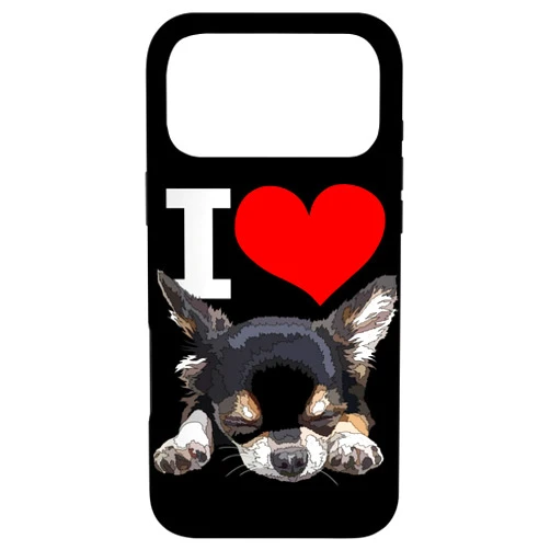 Raf THE ARTIST Design I Love Chihuahua Dog Case for iPhone 17 Pro Max