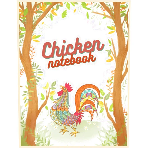 JACKIE LYNN GROSS Chicken Notebook: Blank Lined Journal - Sketch Drawing, Journal Notes Sketchbook - Perfect gift for Chickens Lovers, Students, Teachers and Kids 8.5 x 11 inch 100 Pages