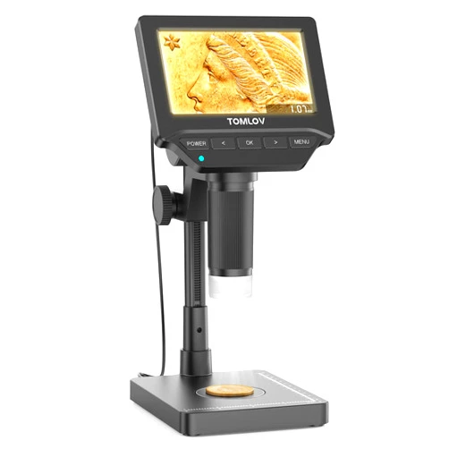 TOMLOV DM4W Microscope with Weighing Scale: 4.3