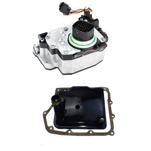 HuiGood 62TE 68376696AA 68371508AA 5078555AA 68018555AA Automatic Transmission Solenoid Block With Filter KIT 6 SPEEDS Compatibile with 2006-UP CHRYSL-ER DODG-E VOLKSWAG-EN FIAT LANCI-A