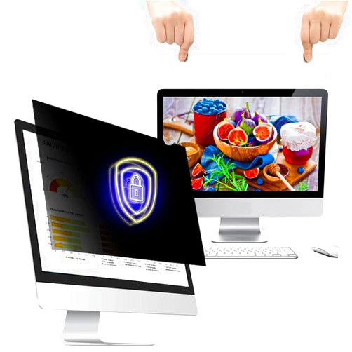 WELINC 22 Inch - 16:9 Aspect Ratio - Computer Privacy Screen Filter for Widescreen Monitor - Anti-Glare - Anti-Scratch Protector Film - Protects Your Eyes from Harmful Glare and Blue Light