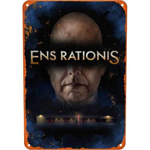 Dhjsnxkoiu Ens Rationis (2019) Movie Poster Vintage Metal Tin Sign Aluminum Sign Living Room Kitchen Bar Cafe 8X12 Inch