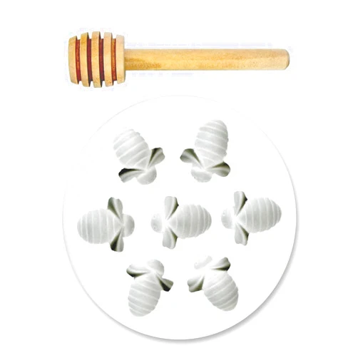 Rohesia Silicone Molds Nonstick Bee Gummy Molds Silicone Bee Baking Chocolate Molds Cake Decoration for DIY Crafting Projects (6 Bees)