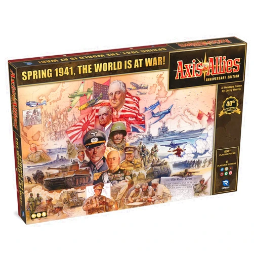 Renegade Game Studios Axis & Allies: Anniversary Edition - 2-6 Players - Ages 12+ - 40th Anniversary Deluxe Edition Over 600 Plastic Miniatures, Huge 24