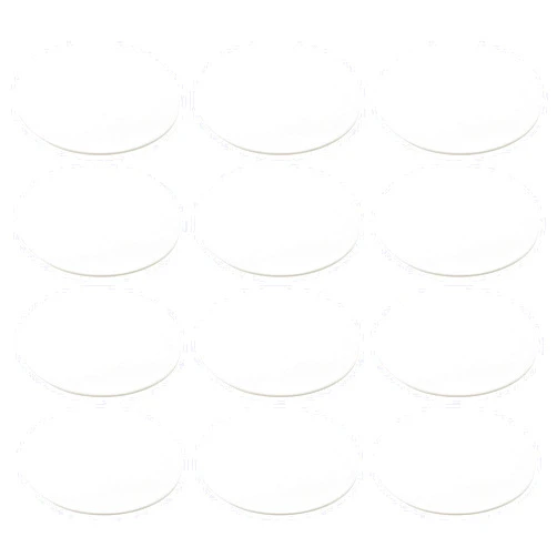 Lot45 Cardboard Coasters 4 Inch Pack - 100 Piece Bulk Cardboard Coasters Durable Round Blank White Cardboard Coasters