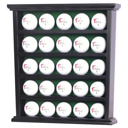 DisplayGifts Golf Gifts Golf Ball Display Case Wall Rack Cabinet, NO Door