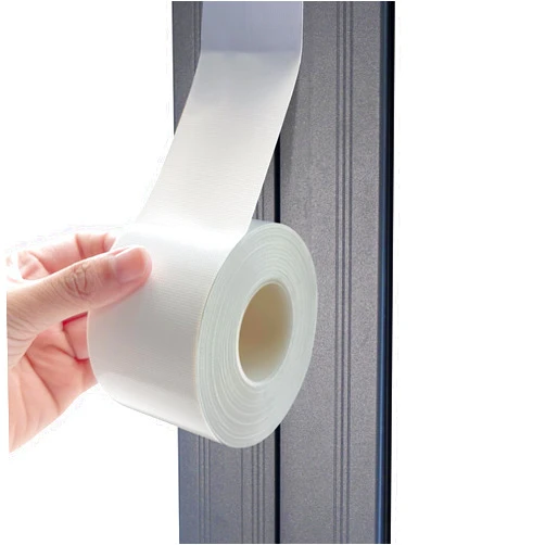 Tikfoam White Window Weather Sealing Tape,Window Draft Isolation Sealing Film Tape,Window AC Seal Air Conditioner Sealing Tape No Residue, Self Adhesive for Keep Out Cold Air Dust Rain, Waterproof