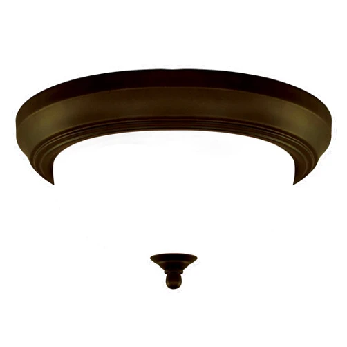 Westinghouse 64291 13-Inch Two-Light Flush Mount Fixture, Oil Rubbed Bronze with Frosted White Alabaster Globe