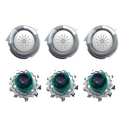 WELURE 3Pcs Latest Upgraded RQ11 Sensotouch 2D Replacement Rotary Blades ~ Models 1150X - 1180X for Philips Norelco RQ11 Sensotouch 2D 1150X 1160X 1170X 1180X