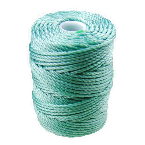 C-LON Tex 400 Heavy Weight Bead Cord, Turquoise- 1mm, 39 Yard Spool