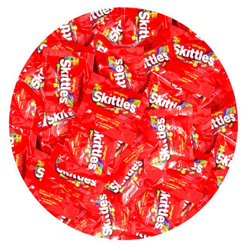 The Hampton Candy Company Skittles Fun Size Candy, 1 Pound Bag (Approx. 28 Pieces), Individual Fun Size Candy Packs