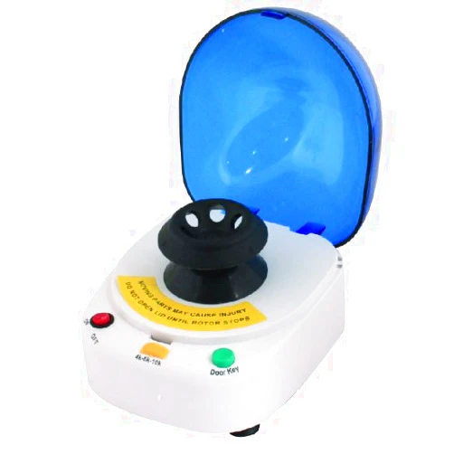 Bio Lion XC-4K Mini Desk-Top Centrifuge, 4,000 rpm Single Speed, 2 Fixed-Angle Rotors, Non-Refrigerated, 110-240VAC