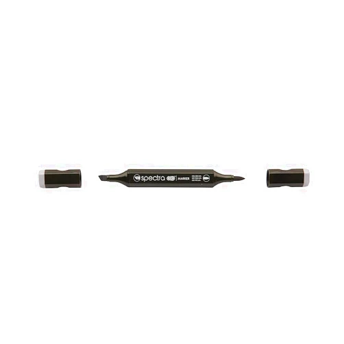 Chartpak Spectra AD Marker, Tri-Nib & Brush Dual-Tip, Cool Gray 60%, 1 Each (S028AD)